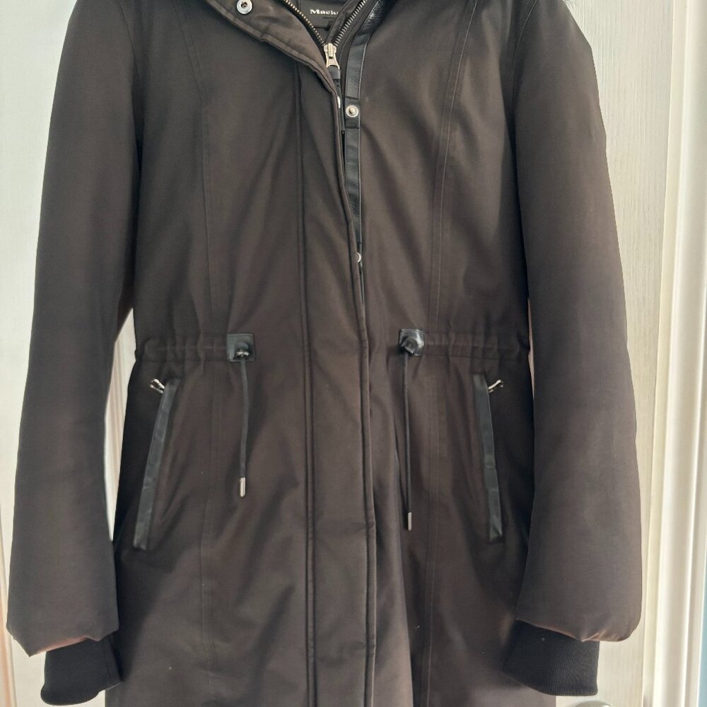 Mackage black down coat with black fur hood - Size small - Great condition
